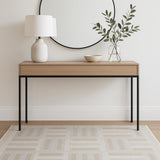 4' X 6' Gray And Tan Geometric Area Rug