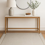 4' X 6' Ivory And Gray Geometric Area Rug