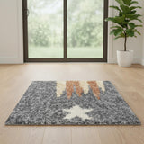6' Blue Power Loom Runner Rug
