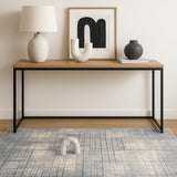 4' X 6' Ivory Abstract Power Loom Area Rug