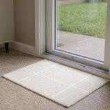 6' Ivory Geometric Runner Rug