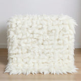 4' X 6' Ivory Checkered Area Rug