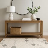 4' X 6' Beige Geometric Area Rug
