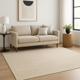 5' X 7' Tan Geometric Power Loom Area Rug