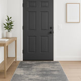3' X 5' Gray Abstract Power Loom Area Rug