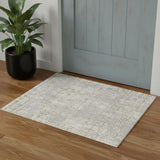 3' X 5' Gray Abstract Power Loom Area Rug