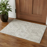 3' X 5' Gray Abstract Power Loom Area Rug