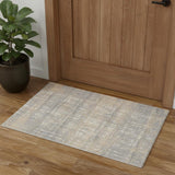 3' X 5' Gray Abstract Power Loom Area Rug