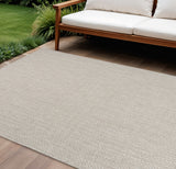 6' X 9' Gray Geometric Indoor Outdoor Area Rug