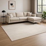 6' X 9' Ivory Abstract Area Rug