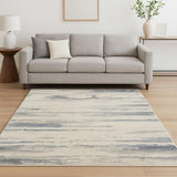 6' X 9' Blue Abstract Area Rug