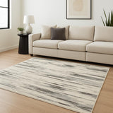 6' X 9' Gray Abstract Area Rug