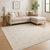 8' X 10' Beige Geometric Area Rug