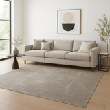 8' X 10' Gray Geometric Area Rug