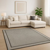 8' X 10' Gray Geometric Area Rug
