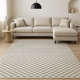 8' X 10' Ivory Geometric Area Rug
