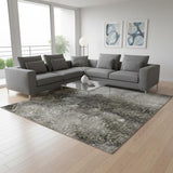 8' X 10' Beige Geometric Area Rug