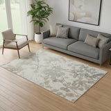 5' X 7' Gray Abstract Area Rug