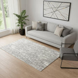 5' X 7' Gray Abstract Area Rug