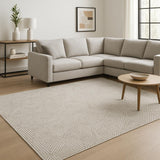 6' X 9' Gray Geometric Area Rug