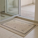 6' Ivory Wool Geometric Hand Woven Runner Rug
