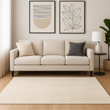 5' X 7' Beige Non Skid Area Rug