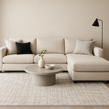 8' X 10' Gray Abstract Shag Power Loom Area Rug