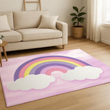 7' X 9' Pink Flatweave Area Rug