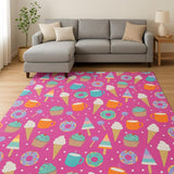 7' X 9' Pink Flatweave Area Rug