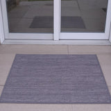 6' Blue Abstract Runner Rug
