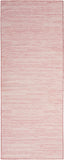 6' Pink Abstract Washable Runner Rug