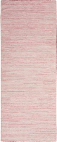 6' Pink Abstract Washable Runner Rug