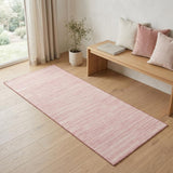 6' Pink Abstract Washable Runner Rug