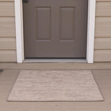 6' Tan Abstract Runner Rug