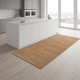 8' Orange Abstract Runner Rug