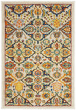 2' X 3' Ivory Floral Power Loom Area Rug