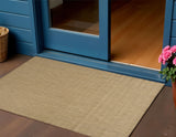 2' X 3' Natural And Tan Geometric Indoor Outdoor Area Rug