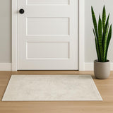 2' X 3' Ivory Abstract Power Loom Area Rug