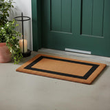22" X 36" Brown and Black Coir Outdoor Door Mat