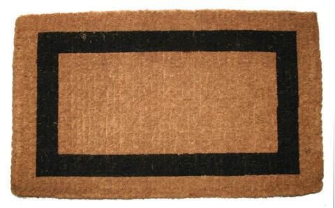 24" X 48" Brown and Black Coir Outdoor Door Mat