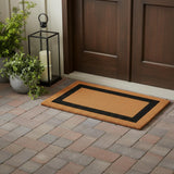 24" X 48" Brown and Black Coir Outdoor Door Mat