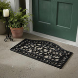 18" X 30" Black Rubber Outdoor Door Mat