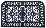 8' X 10' Lavender Purple And Ivory Abstract Washable Indoor Outdoor Area Rug