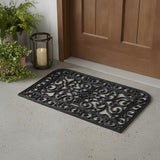 18" X 30" Black Rubber Outdoor Door Mat