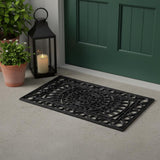 18" X 30" Black Rubber Outdoor Door Mat