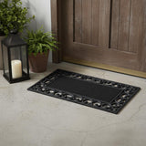 18" X 30" Black Rubber Outdoor Door Mat