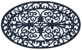 8' X 11' Gray And Ivory Cobblestone Area Rug