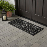 18" X 47" Black Rubber Outdoor Door Mat