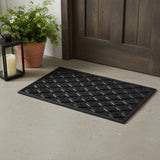 22" X 36" Black Rubber Outdoor Door Mat