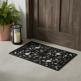 18" X 30" Black Rubber Pineapple Outdoor Door Mat